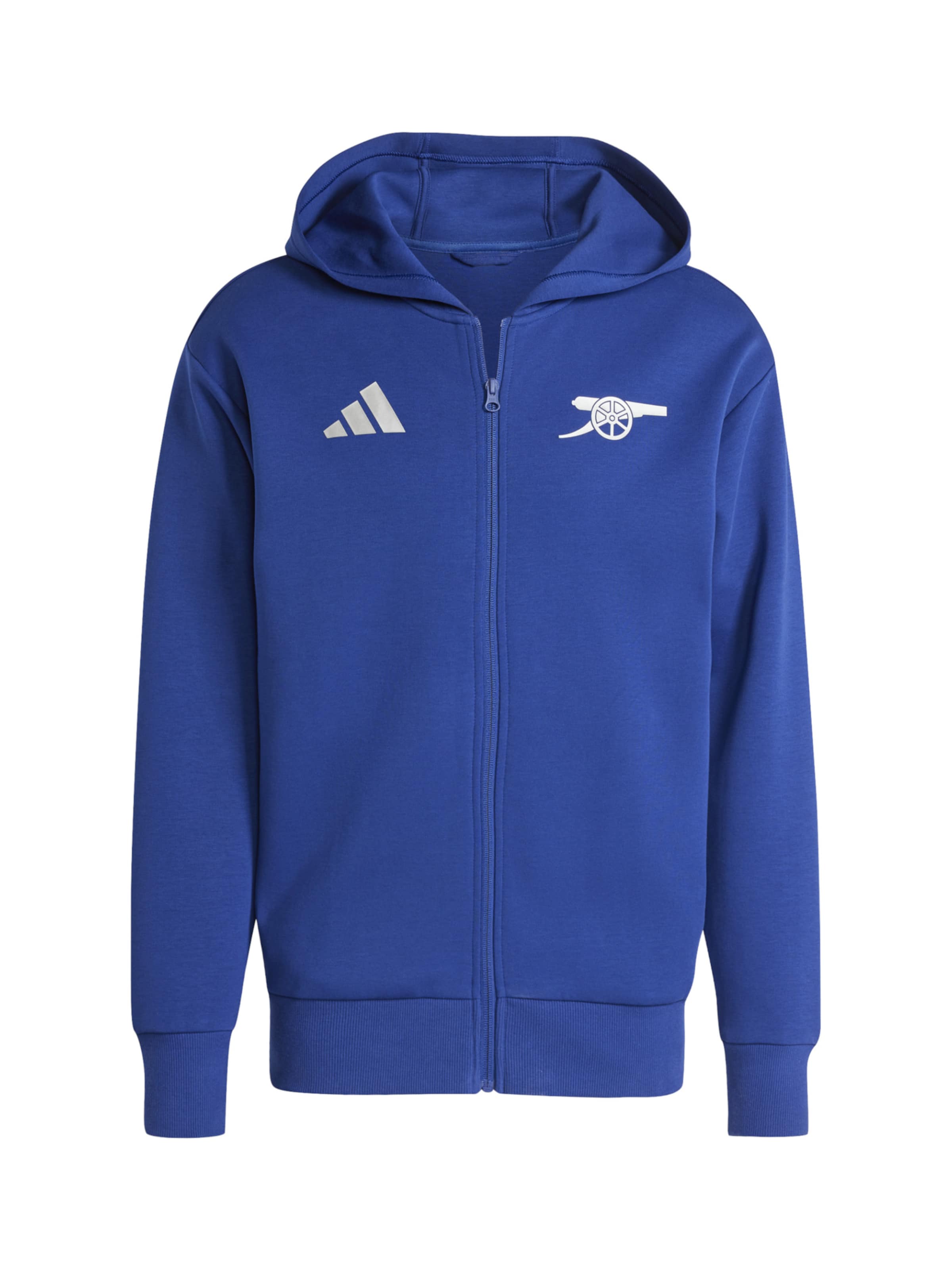 ADIDAS PERFORMANCE Athletic Zip Up Hoodie in Cobalt Blue ABOUT YOU