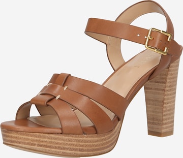Lauren Ralph Lauren Strap Sandals 'Soffia' in Brown: front