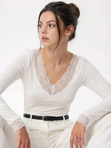Bianco Lucci Shirt in Weiß