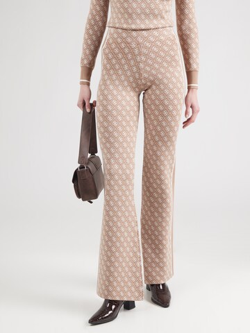 GUESS - Acampanado Pantalón 'LISE' en beige: frente