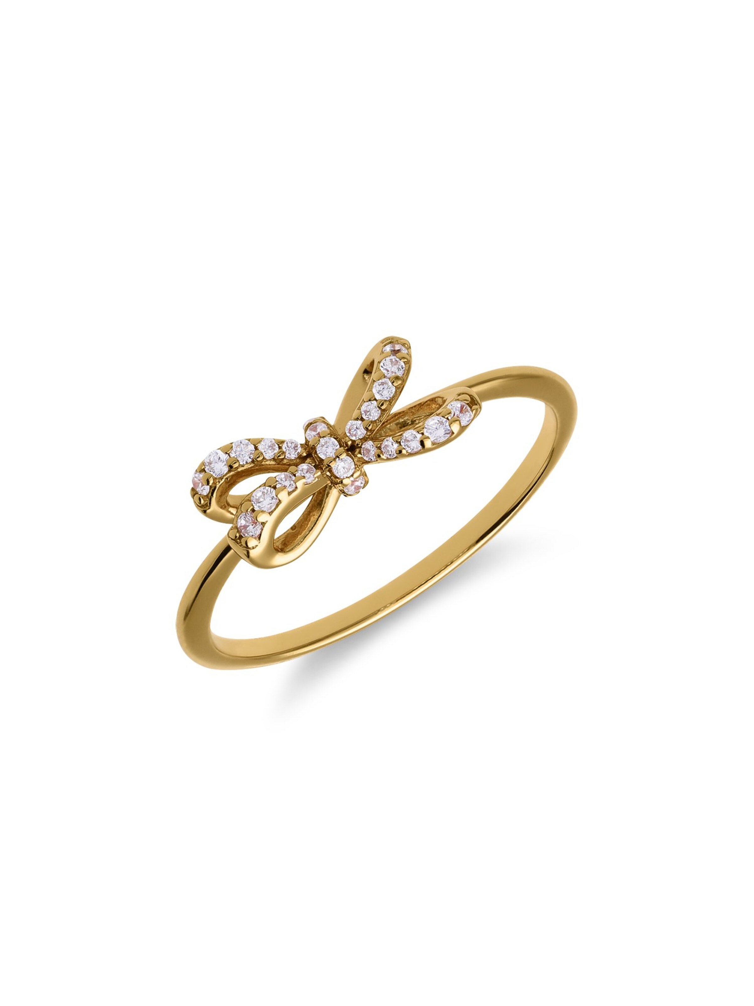 Lucardi Ring in Goud: voorkant