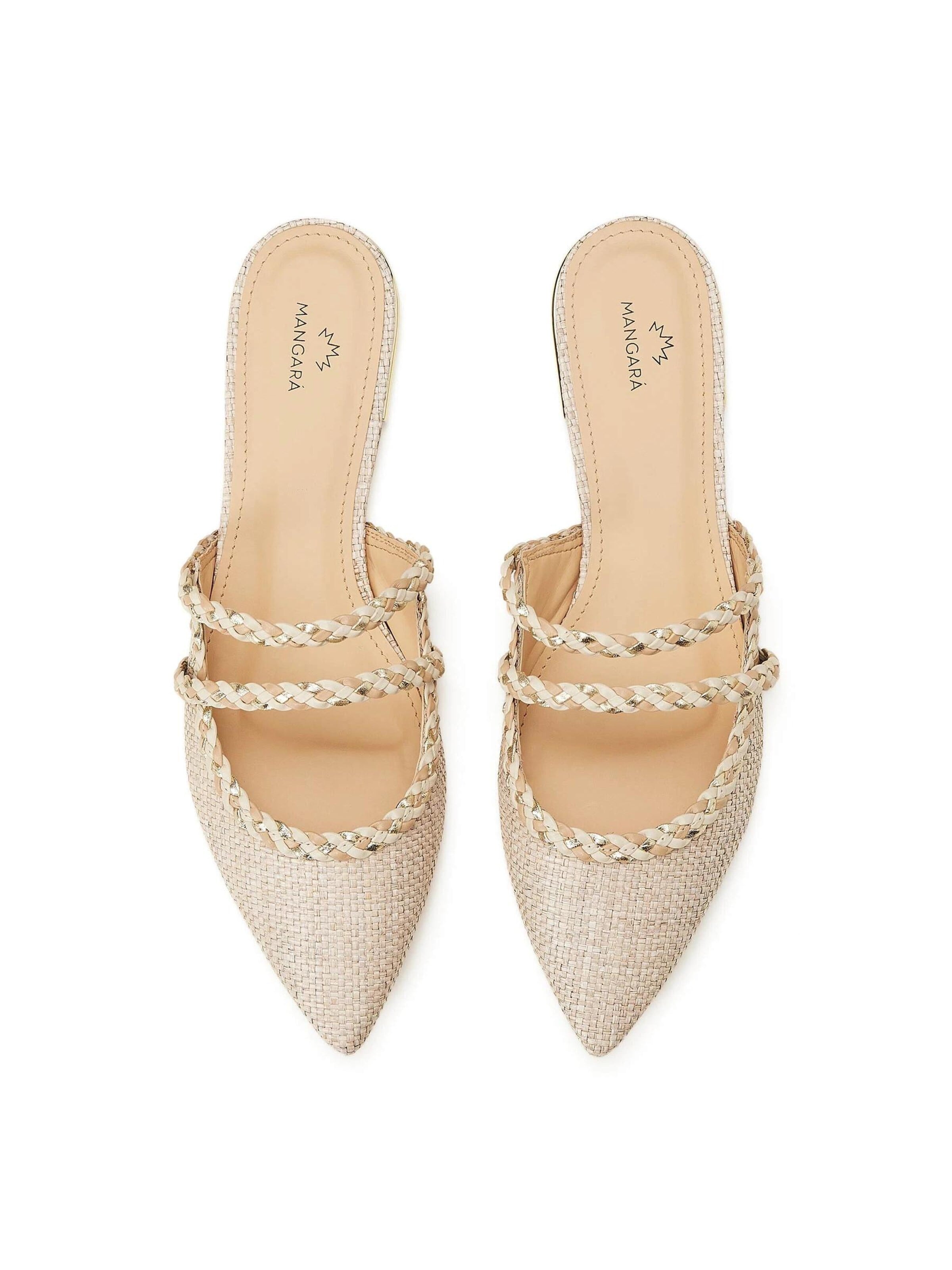 Pantoufle 'Amburana' Mangara Atelier en beige
