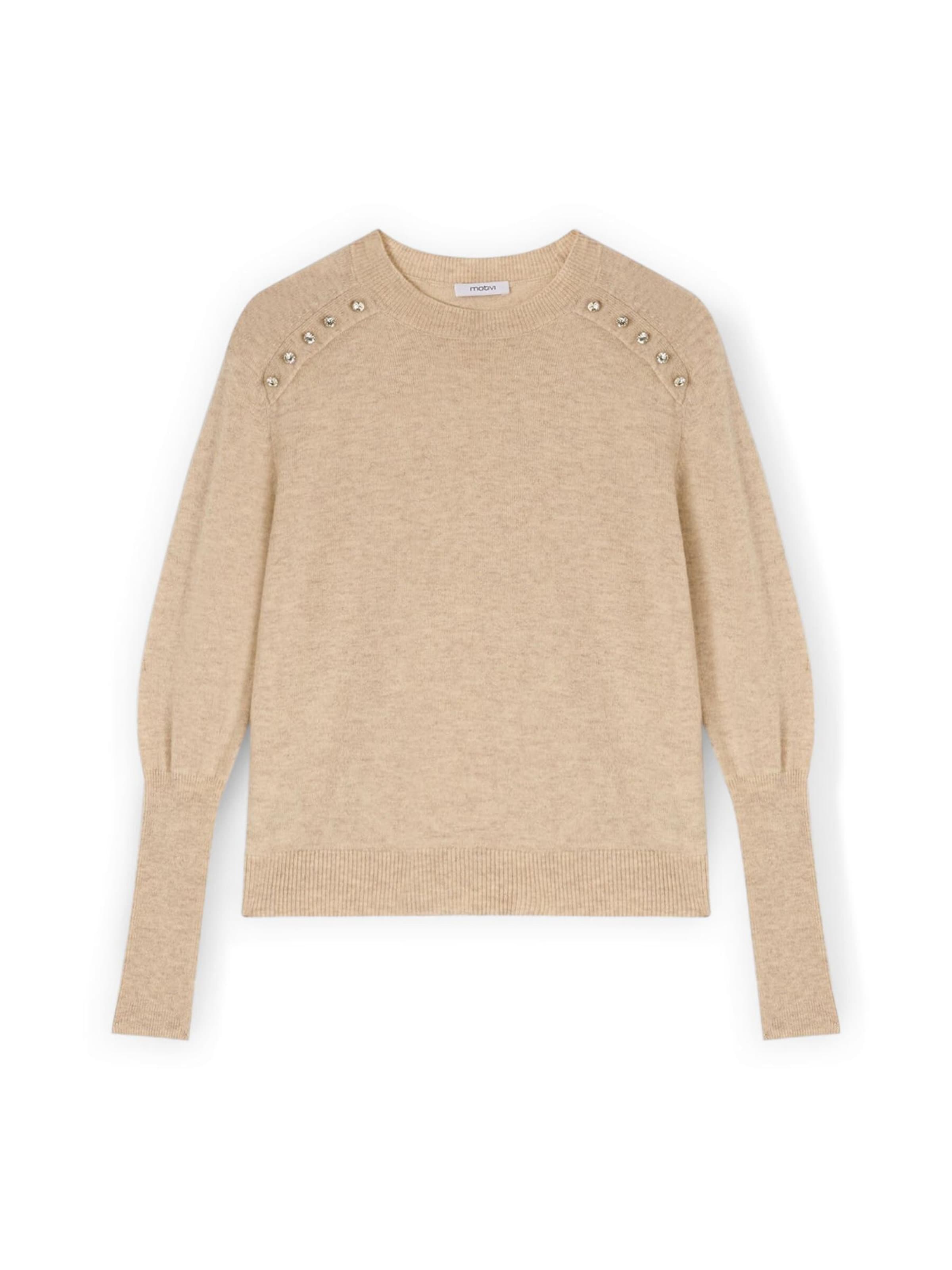 MOTIVI Trui in Beige: voorkant