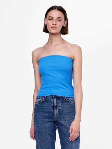 PIECES Top 'RUKA' in Blue: front