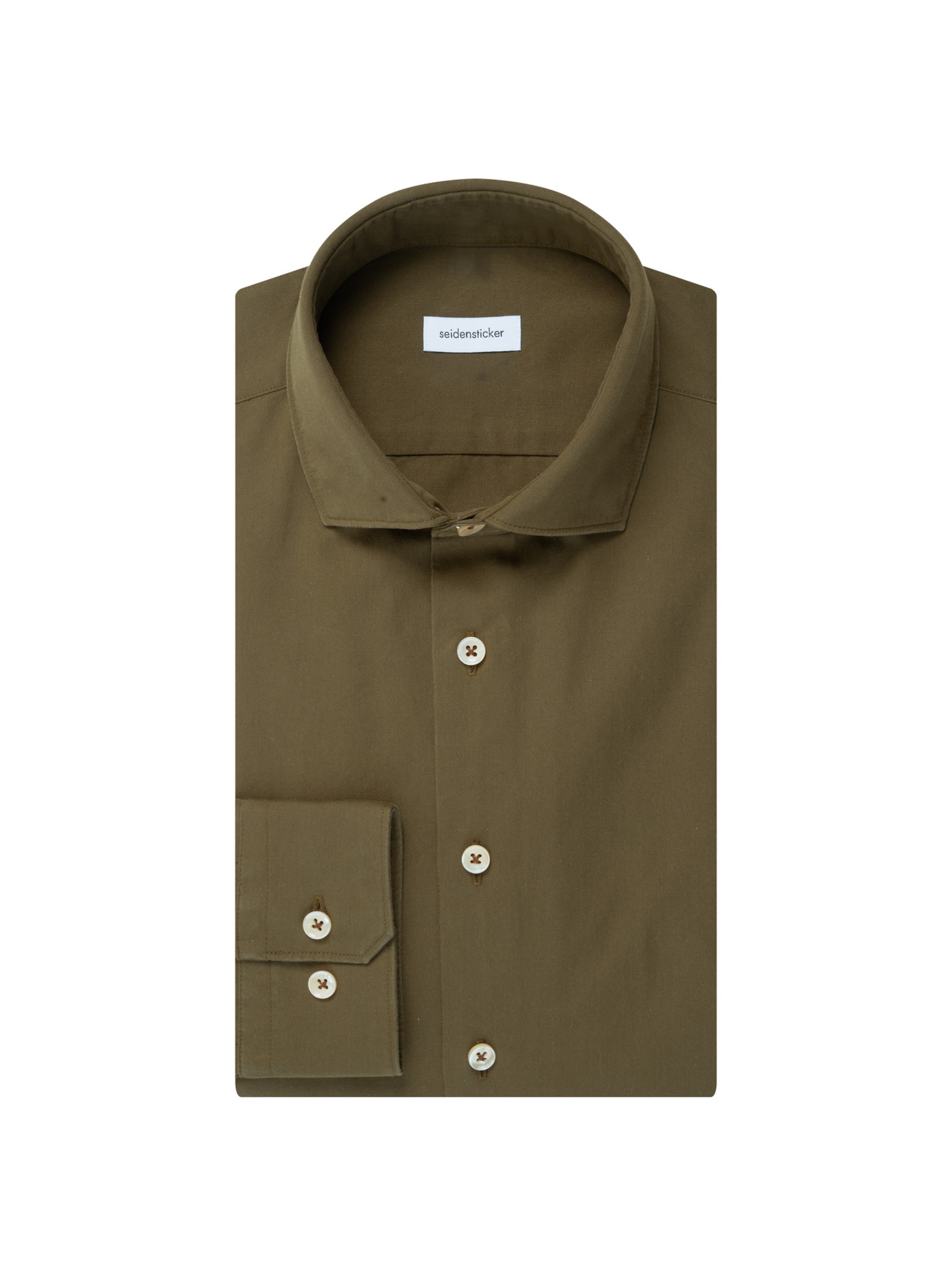 SEIDENSTICKER Slim Fit Hemd in Grün