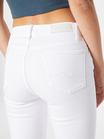 Slimfit Jeans 'ROXANNE' de la 7 for all mankind pe alb