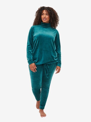 Zizzi Skinny Leggings 'HELENA' in Green