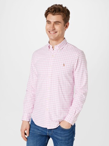 Polo Ralph Lauren - Ajuste estrecho Camisa en rosa: frente