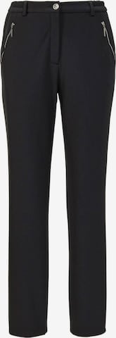 Goldner Hose ' CARLA' in Schwarz: Vorderseite