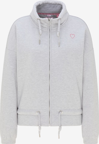 MYMO - Sudadera con cremallera en gris: frente