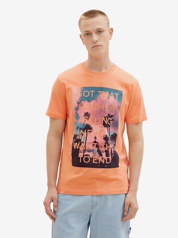 TOM TAILOR DENIM Shirt in Oranje