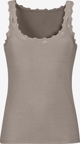 MADELEINE Top in Braun: Vorderseite