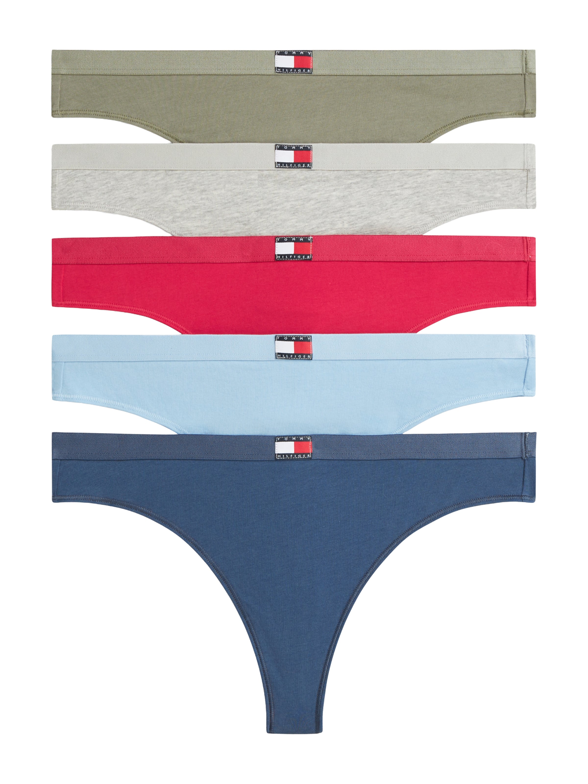 Tommy Hilfiger Underwear Стринг 'Heritage' в синьо: отпред
