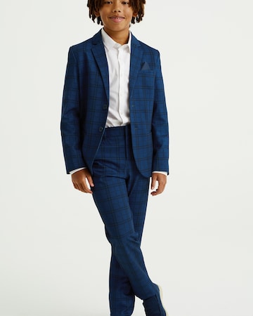 WE Fashion - Slimfit Calças em azul