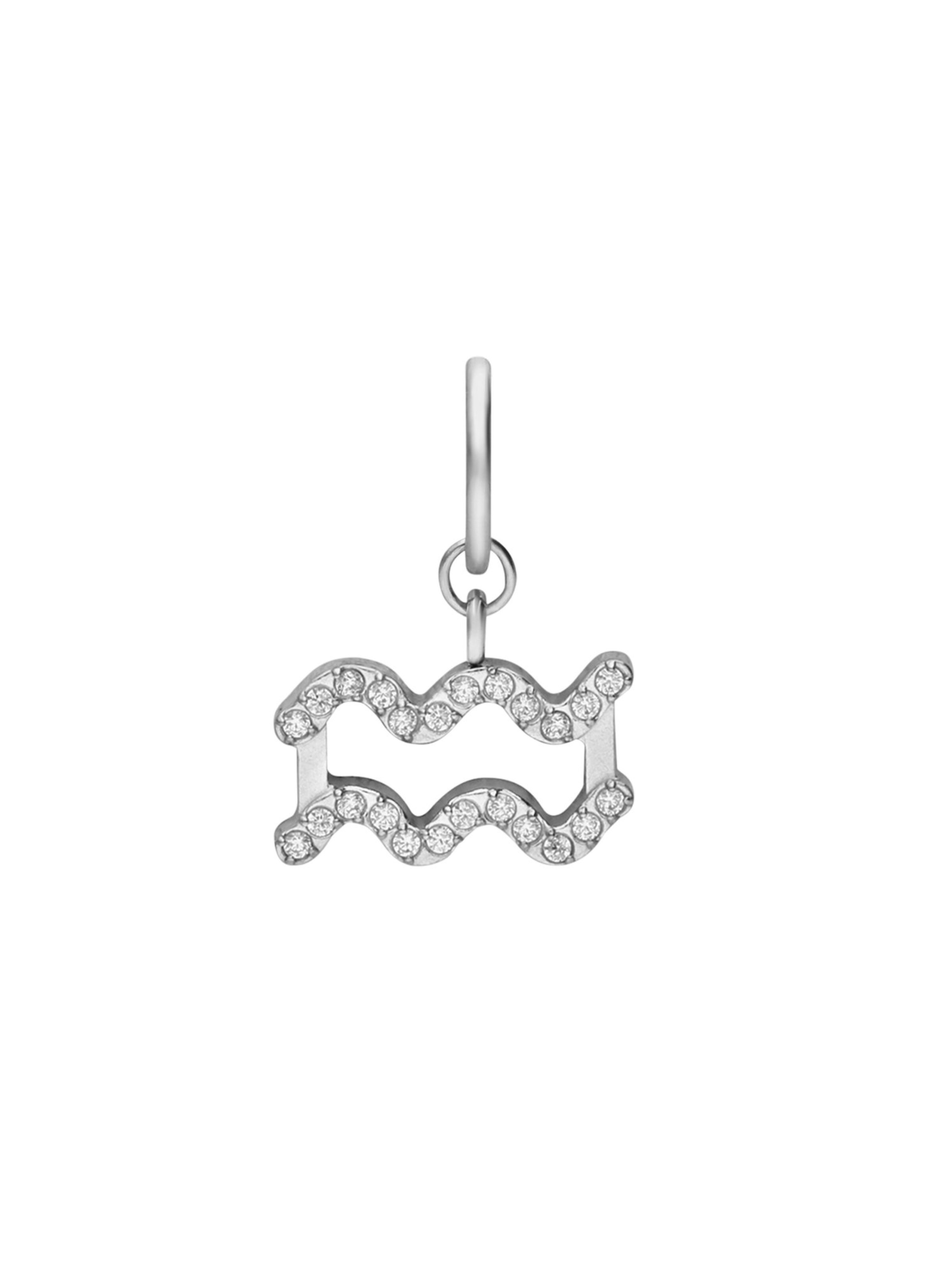 Lucardi Pendant 'Statement' in Silver: front