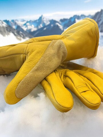 Hand Job Gloves Urheilukäsineet 'The Glove' värissä keltainen