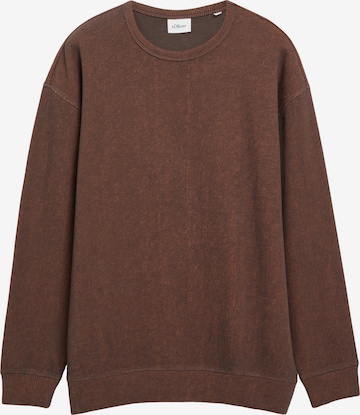 Sweat-shirt s.Oliver en marron : devant