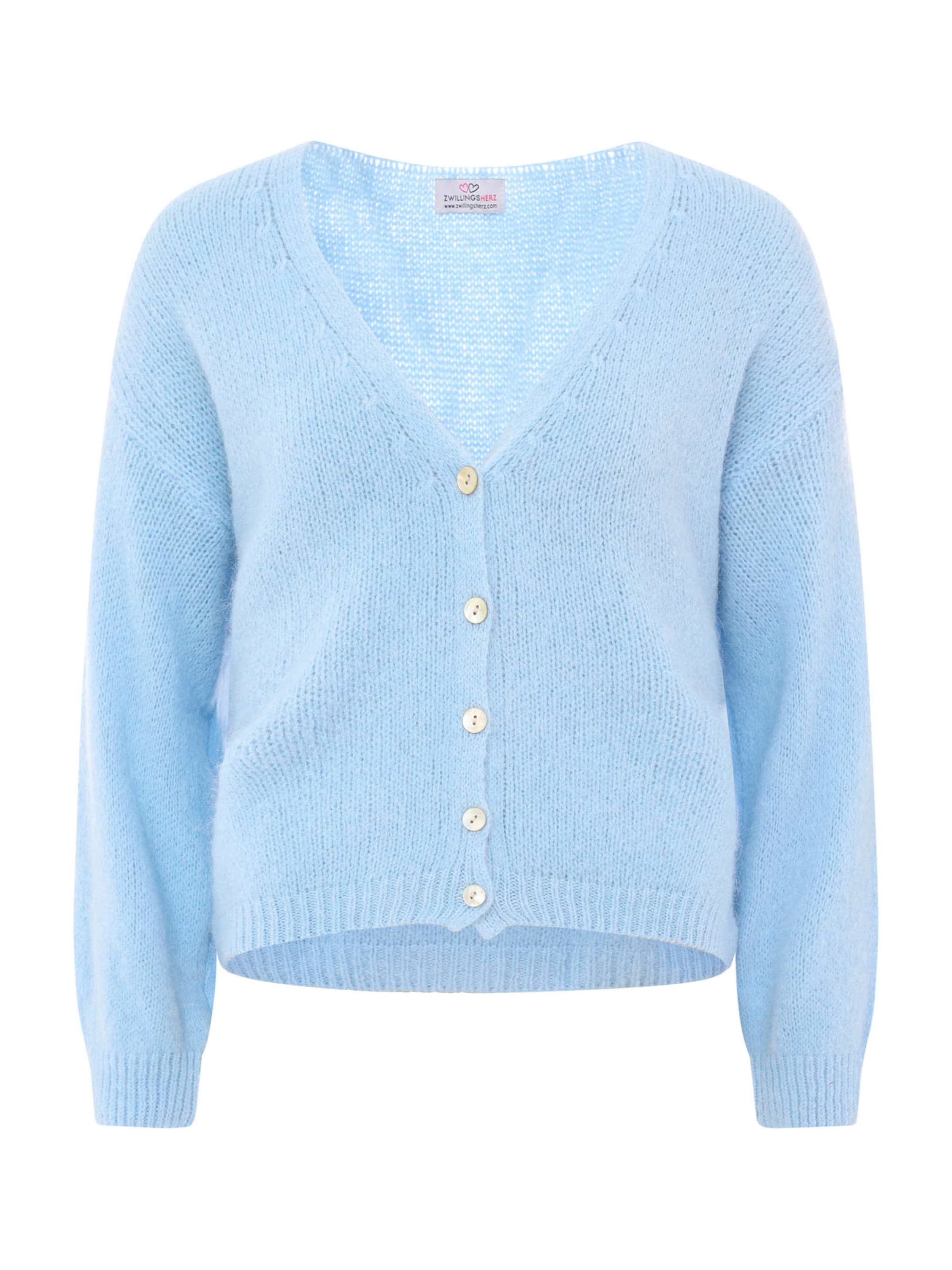 Zwillingsherz - Cárdigan en azul: frente