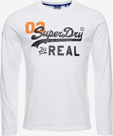 Superdry - Camisa 'American Classic' em branco: frente