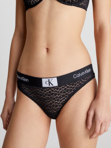 Calvin Klein Underwear Stringit värissä musta: edessä