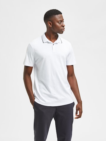 SELECTED HOMME Poloshirt 'Leroy' in Weiß: predná strana