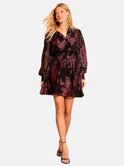 love & roses Robe en lie de vin / noir, Vue avec produit