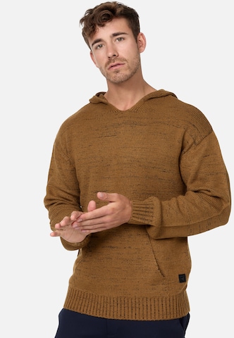 INDICODE JEANS Sweater ' INLedger ' in Bronze: front