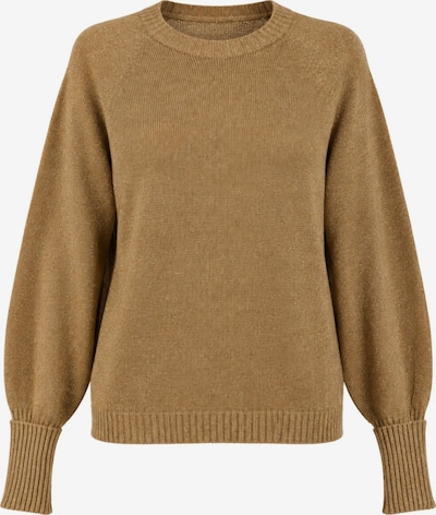Twinset Pullover 'Crew-neck wool and cashmere jumper' in S in cognac, Produktansicht