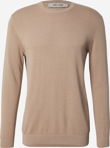 Only & Sons Pullover 'ONSALEX' in Beige: Vorderseite