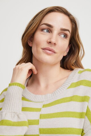 Fransa Pullover 'Bitte' in Beige