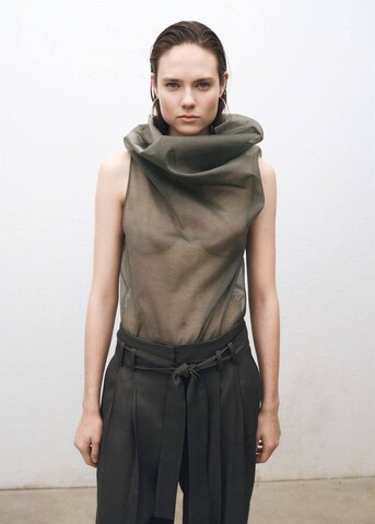 MANGO Blouse 'Bruixa' in Green: front