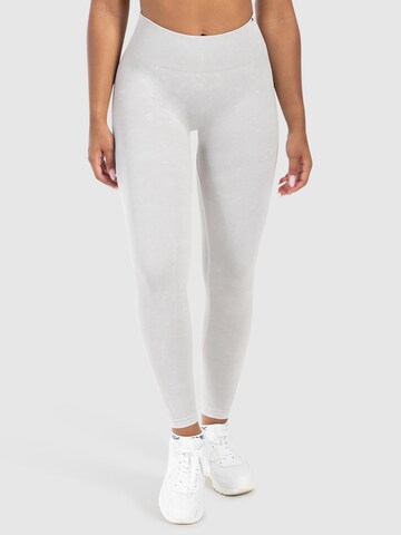 Smilodox Slimfit Leggings 'Yune' in Wit: voorkant