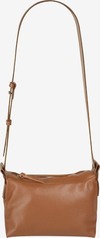 Sac à bandoulière Cluty en marron : devant