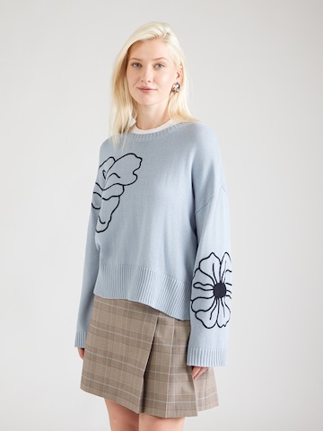 Pull-over 'ONLPETRA' ONLY en bleu : devant