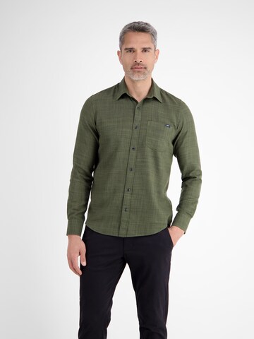 LERROS Regular fit Overhemd in Groen: voorkant