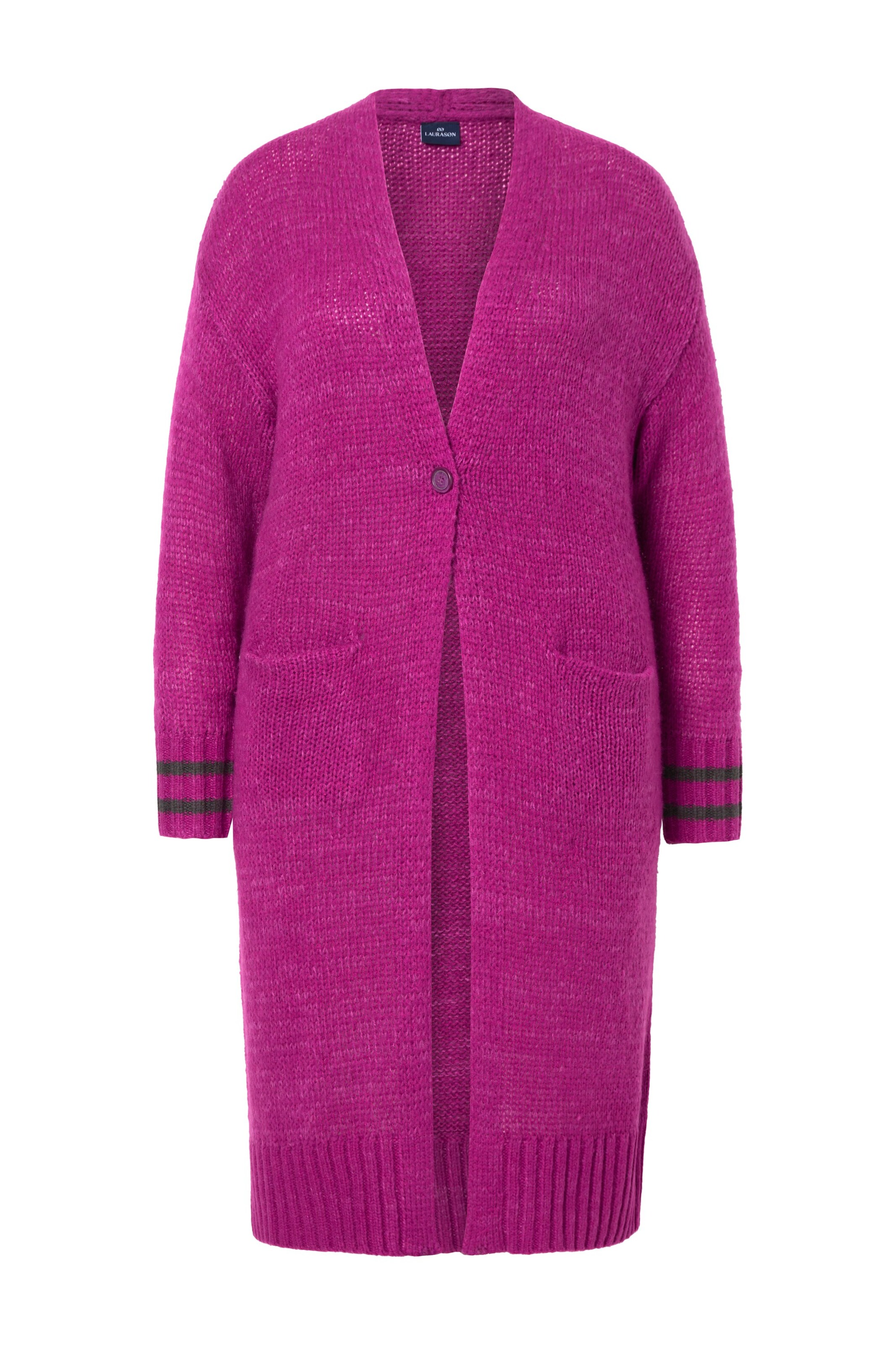 LAURASØN Strickjacke in Pink: Vorderseite