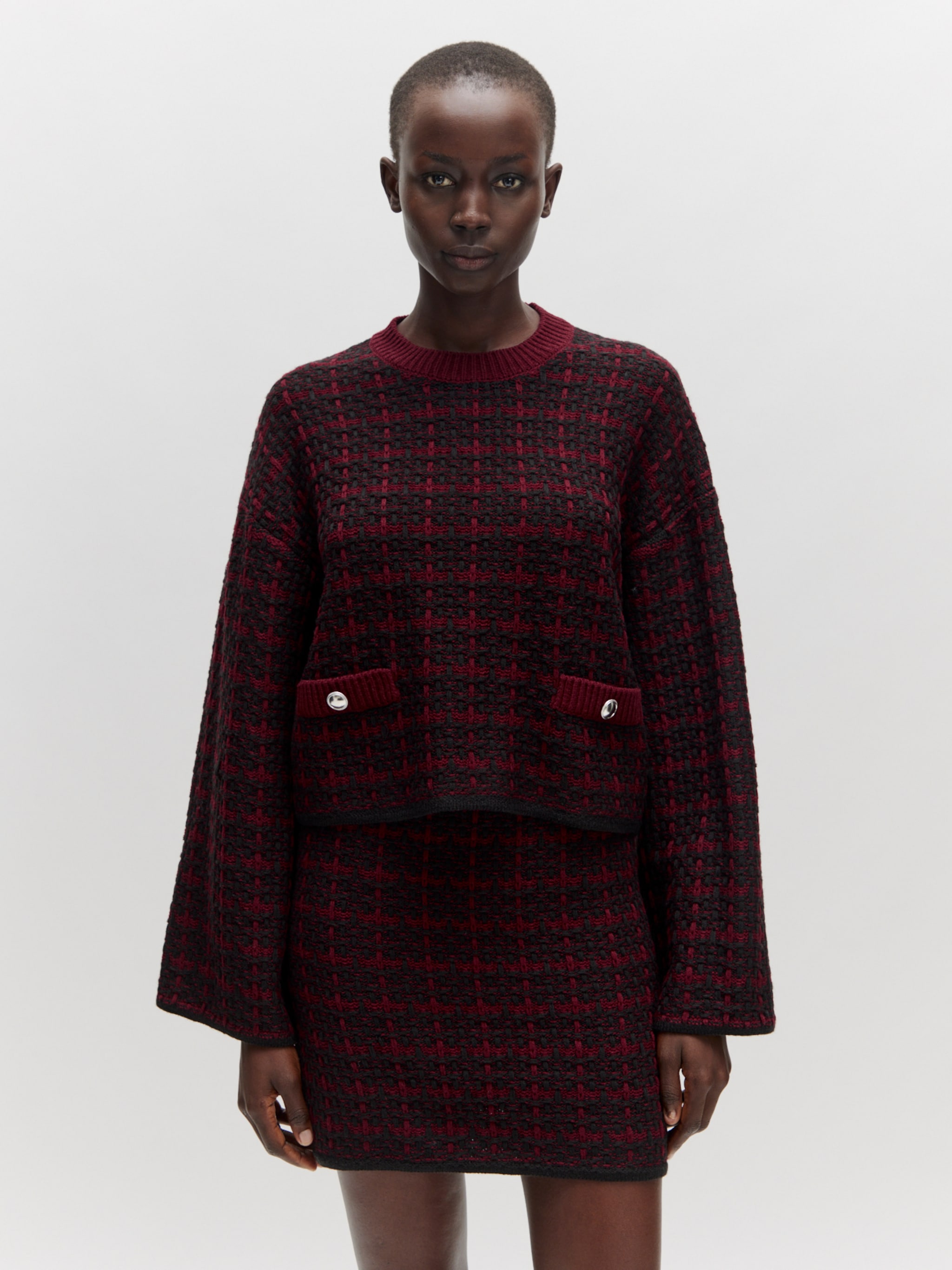 EDITED Producten Trui 'Joeline' Donkerrood