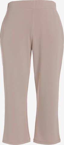 Ulla Popken Regular Pants in Beige: front