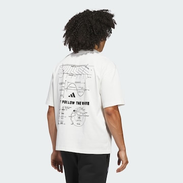 ADIDAS PERFORMANCE Performance shirt 'Anthony Edwards' in White: front