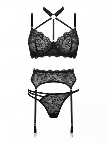 SpaLeXLine Balconette Underwear Sets 'SX1001' in Black
