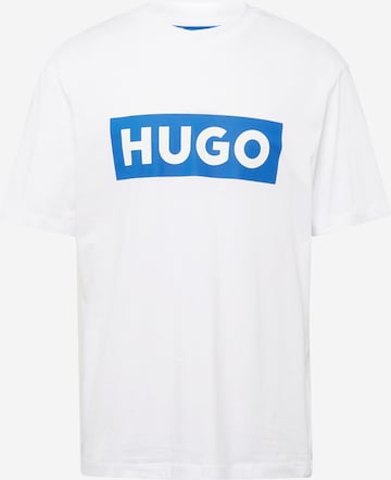 T-Shirt 'Nico' HUGO Blue en blanc : devant