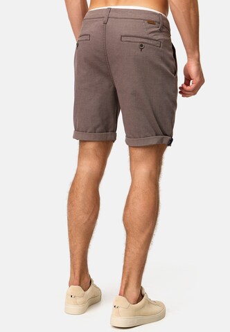 INDICODE JEANS Regular Chino trousers 'Buddy' in Brown