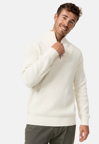 INDICODE JEANS Sweater 'Yassip' in White