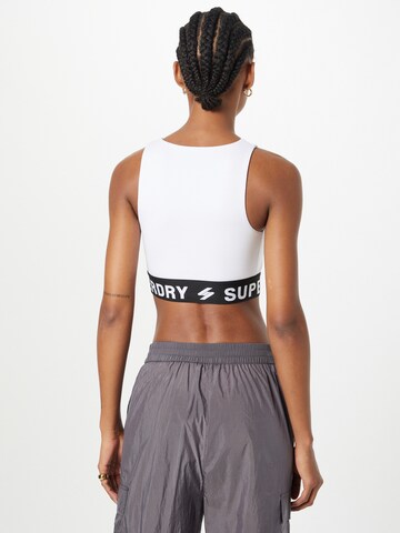 Bustier Soutien-gorge de sport Superdry en blanc