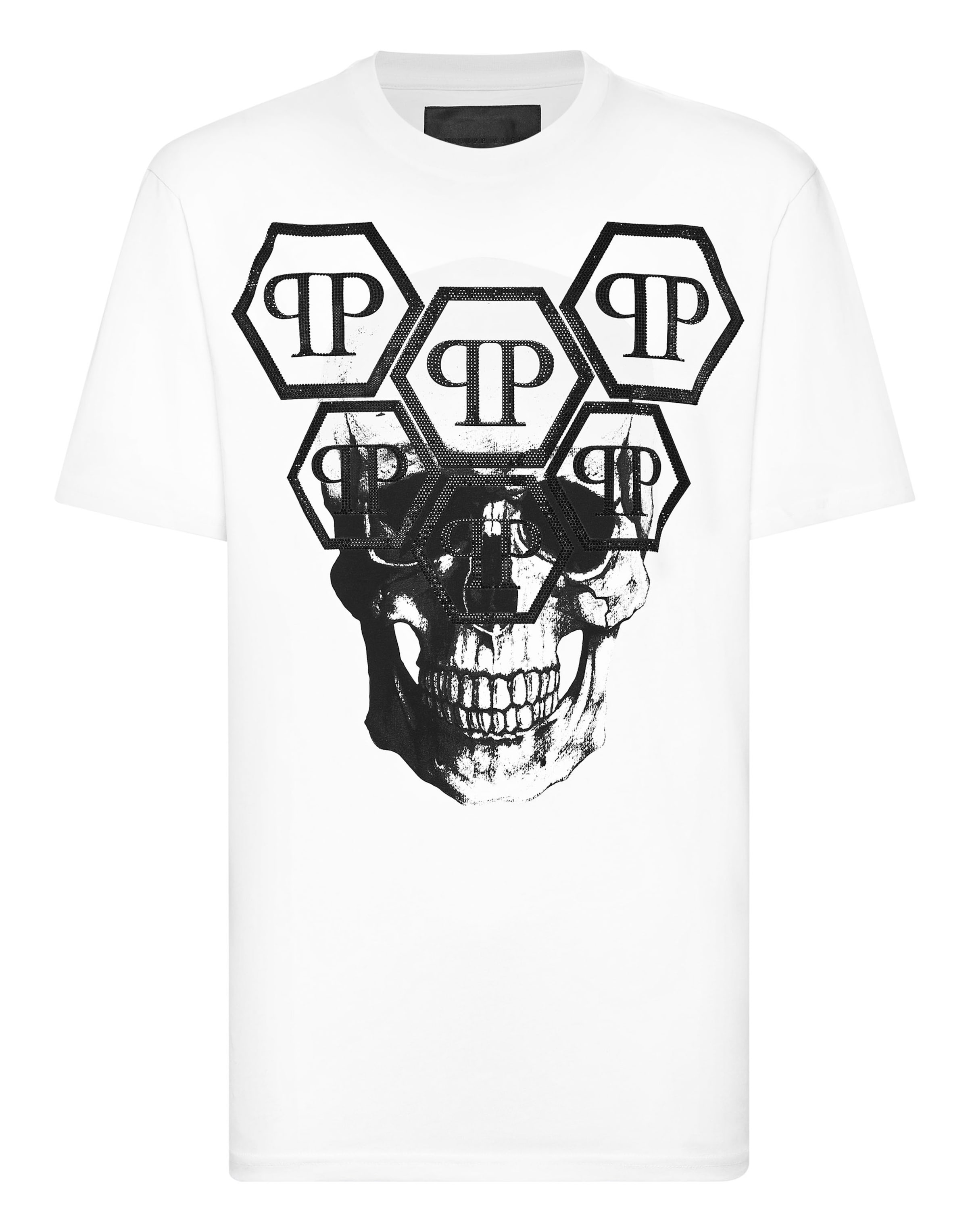 Philipp Plein Shirt 'Skull' in White: front