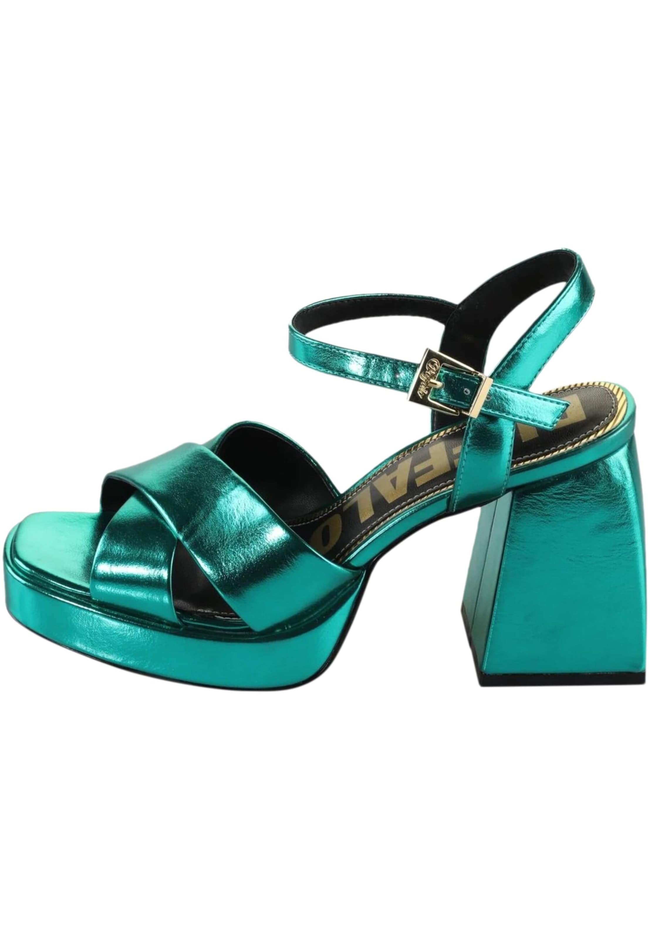 BUFFALO Босоножки 'Bella' в Зеленый: спереди