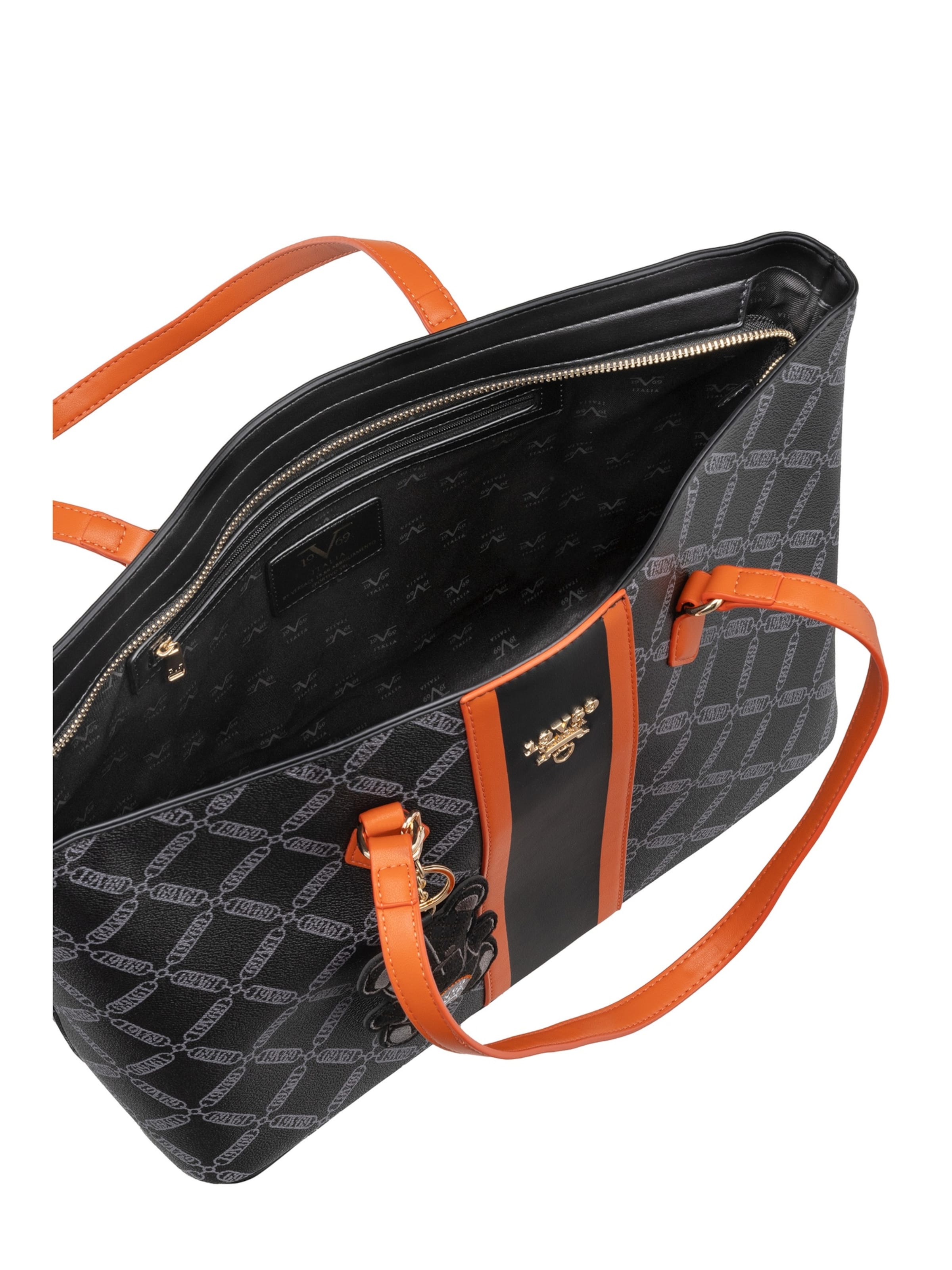 19V69 ITALIA Nakupovalna torba 'Rialta' | črna barva