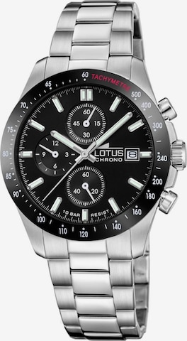 Montre à affichage analogique Lotus en noir : devant
