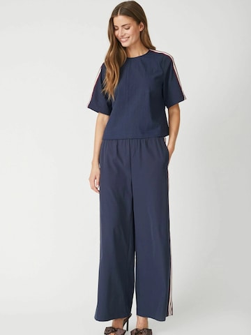 Regular Pantalon 'Mingus' co'couture en bleu