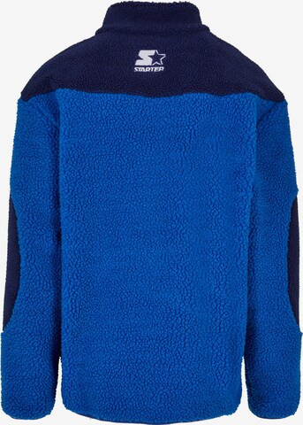 Starter Fleece jas in Blauw